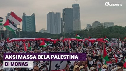 Скачать видео: Begini Momen Jutaan Peserta Aksi Bela Palestina Lantunkan Selawat di Monas