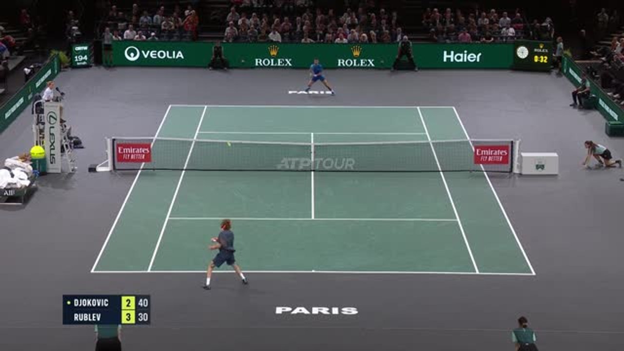 Djokovic comes from a set down to progress to the Paris Masters final