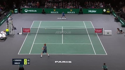 Djokovic comes from a set down to progress to the Paris Masters final