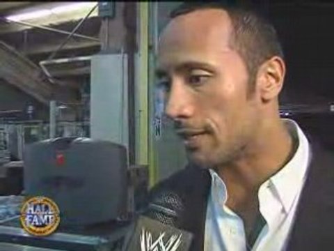The Rock Interview After HoF - Hall Of Fame 2008
