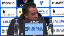 Rueda de prensa de Xavi tras el Real Sociedad vs Barcelona