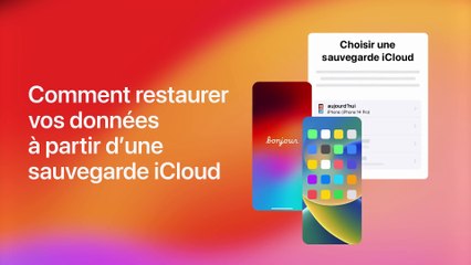 Restaurer un iPhone ou un iPad depuis une sauvegarde iCloud