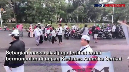 Massa Gelar Aksi Bela Palestina Mulai Bergeser dari Istiqlal ke Kedubes AS