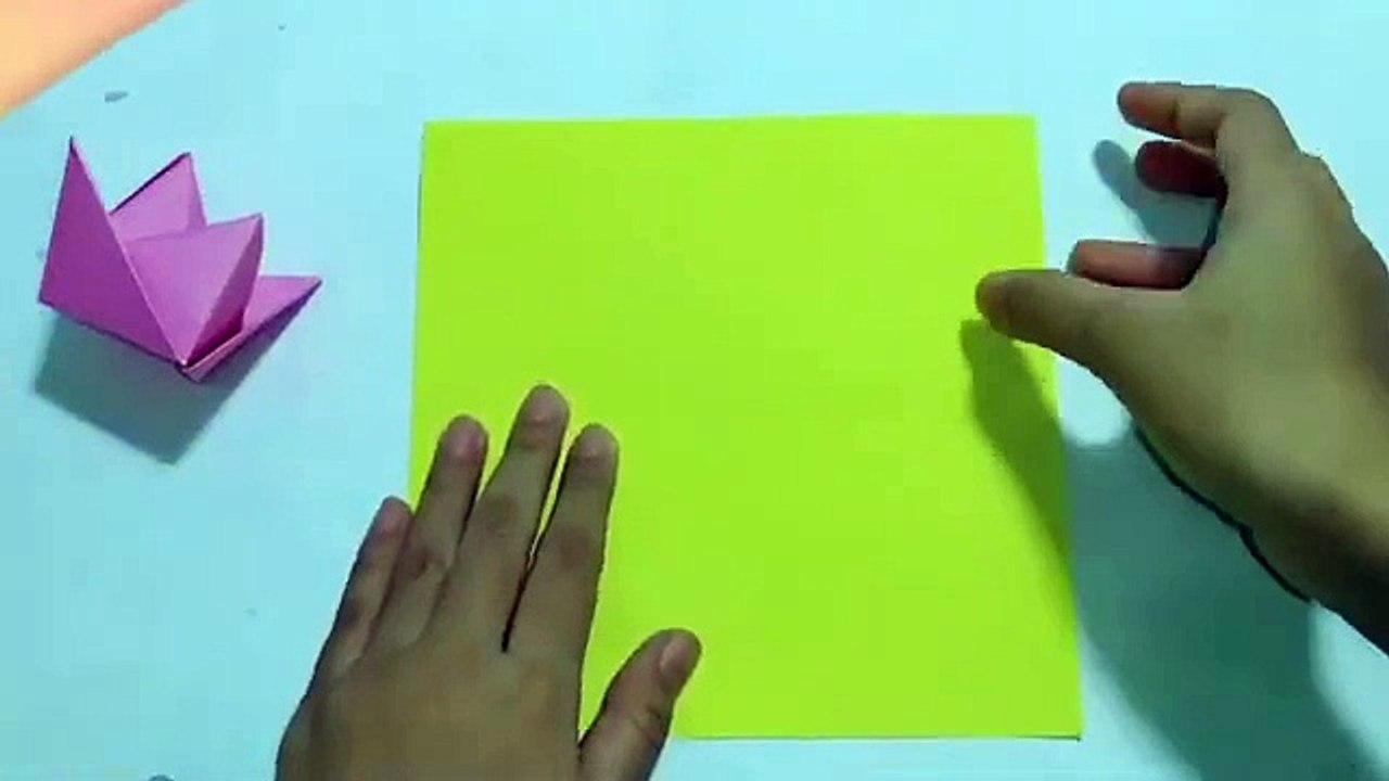 how to make origami crown