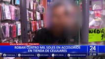 Villa María del Triunfo: roban más de 4 mil soles de tienda de celulares