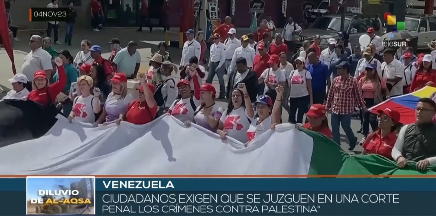 Miles de venezolanos se movilizan y condenan los crímenes israelíes en Gaza