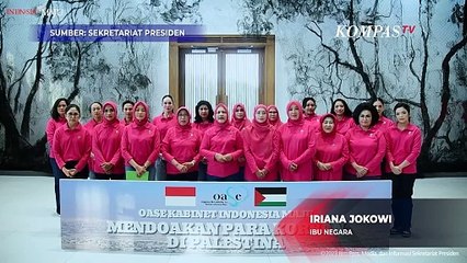 Ibu Negara Iriana Serukan Kekerasan di Palestina Segera Diakhiri!