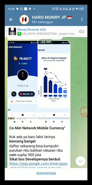 Cepak Cepak Jeddeerr-Free Mining CRYPTO (Co-Met) New Digital Currency