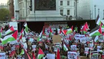 شاهد: مظاهرات حاشدة في باريس وبرلين ولندن تضامنا مع الفلسطينيين ووقف الحرب في غزة
