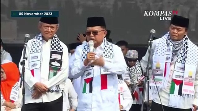 Jusuf Kalla di Aksi Bela Palestina: Mari Kita Serukan Hentikan Dukungan AS ke Israel!