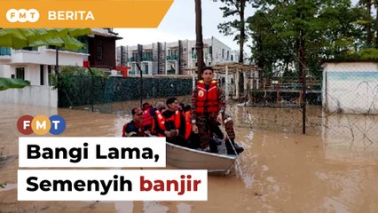 Bangi Lama, Semenyih dilanda banjir