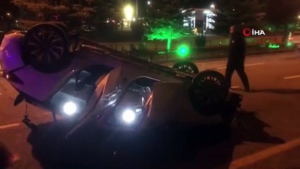 Accident de la route à Erzurum : un conducteur a survécu, blessé par son véhicule renversé