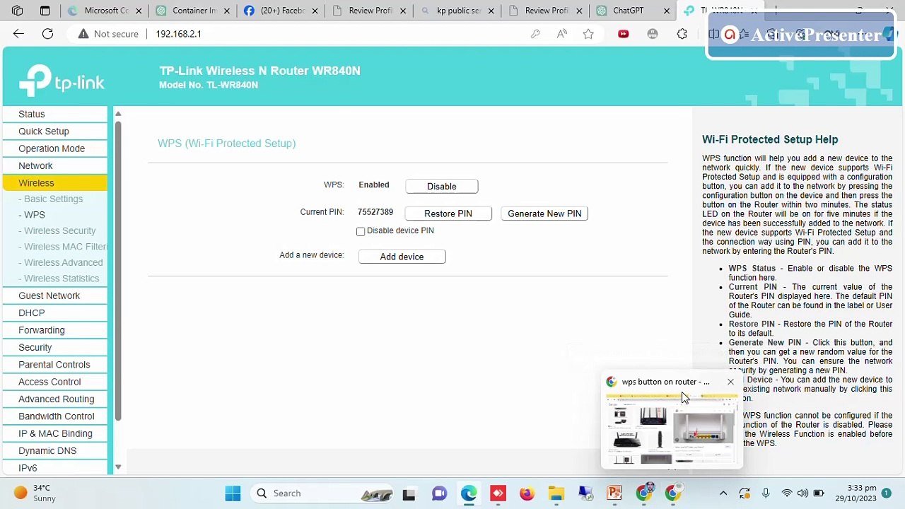 How to secure protect wireless network by using Reset-WPS and ...