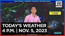 Today's Weather, 4 P.M. | Nov. 5, 2023