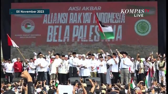 Orasi Anies Baswedan di Aksi Bela Palestina Lintas Agama di Monas: Free Palestine!