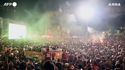 Descargar video: Calcio, la gioia dei tifosi del Fluminense dopo la vittoria nella Coppa Libertadores