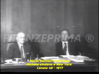 Mario Salinelli intervista Michele Sindona New York Canale 48  1977