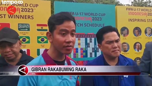 Trofi Tur Piala Dunia U-17 2023, Momen Erick Thohir dan Gibran Giring Bola di Kota Solo