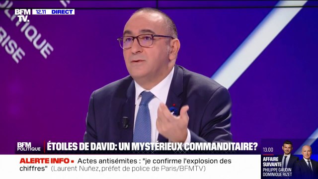 Laurent Nuñez, préfet de police de Paris: On a eu plus de 250 étoiles de David taguées