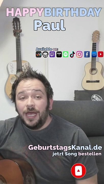 Happy Birthday, Paul! Geburtstagsgrüße an Paul