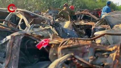 İsrail’de çatışmalarda hurdaya çıkan sivil araçlar Novitot'ta toplanıyor