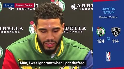 Tatum reveals he didn't think he was good enough for the Celtics
