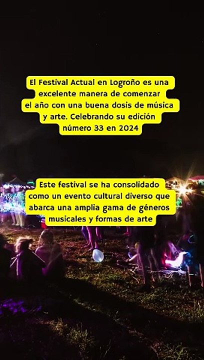  Festival Actual es un evento que abarca una amplia gama de géneros musicales y formas de arte en Logroño en Enero 2024 