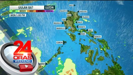 Ilang lugar sa bansa, posibleng ulanin bukas dahil sa Easterlies at localized thunderstorms | 24 Oras Weekend