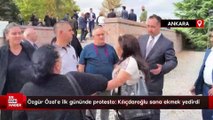 Özgür Özel'e ilk gününde protesto: Kılıçdaroğlu sana ekmek yedirdi