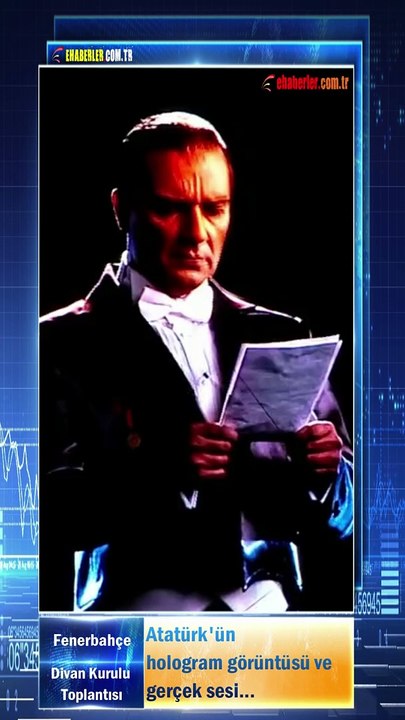 Fenerbahçe Divan Kurulu Toplantısında Atatürk'ün hologram görüntüsü ve gerçek sesi...