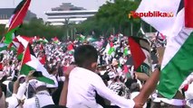 Peserta Aksi Bela Palestina Kutuk Serangan Israel