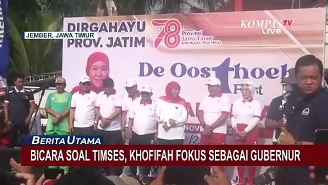 Bicara Soal Timses, Khofifah Tegas akan Fokus Sebagai Gubernur Jatim