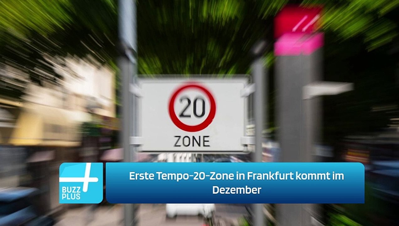 Erste Tempo-20-Zone in Frankfurt kommt im Dezember
