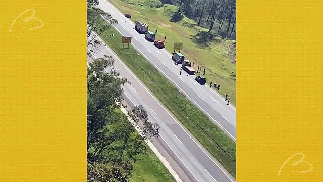 Motociclista tem múltiplas fraturas após queda no Contorno Leste