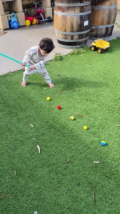 Boy Is a Future Field Hocky Player