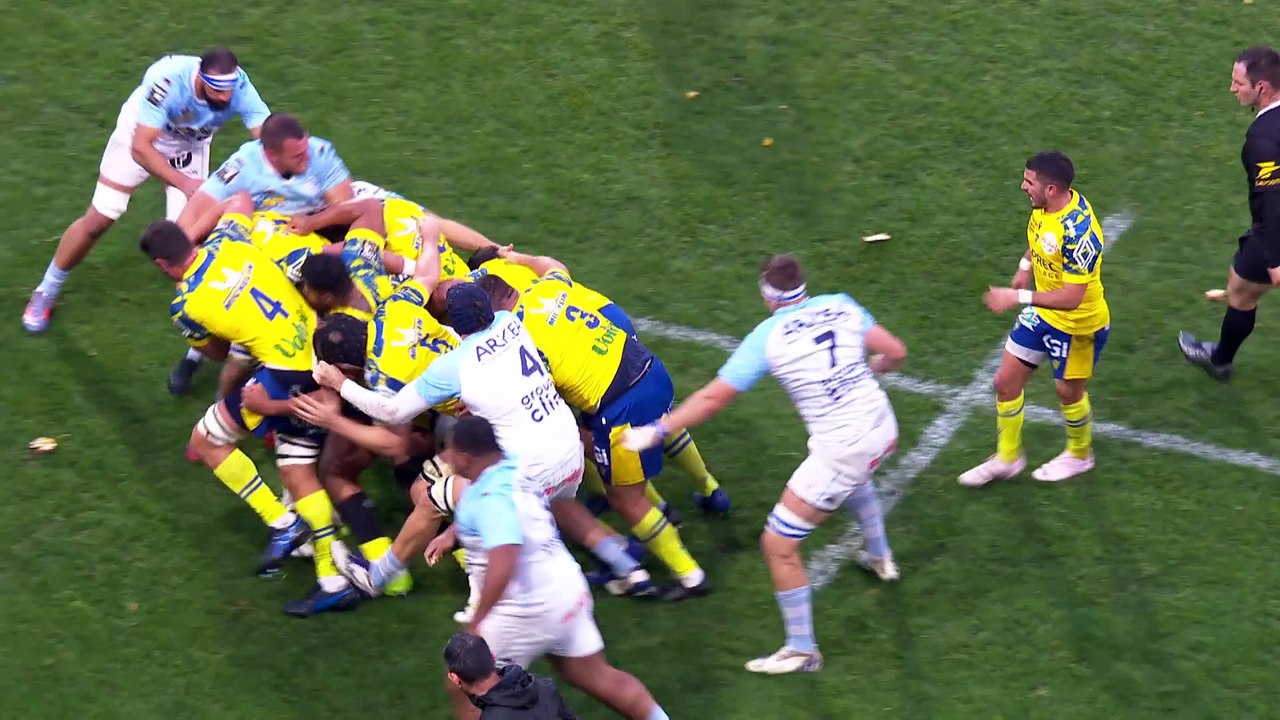 TOP 14 - Essai de Bautista DELGUY (ASM) - ASM Clermont - Aviron Bayonnais - Saison 2023-2024