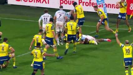 TOP 14 - Essai de Alivereti RAKA (ASM) - ASM Clermont - Aviron Bayonnais - Saison 2023-2024