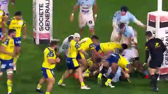TOP 14 - Essai de Alex NEWSOME (ASM) - ASM Clermont - Aviron Bayonnais - Saison 2023-2024