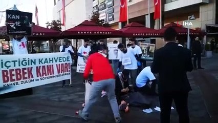 Des jeunes protestent contre la brutalité israélienne à Gaza à Erzurum