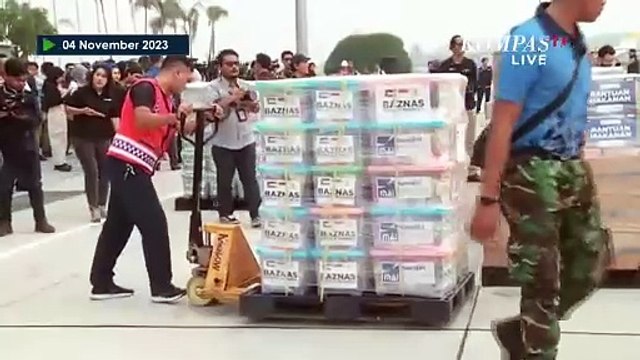 Rupa Bantuan Kemanusiaan RI untuk Palestina, Dilepas Langsung Presiden Jokowi