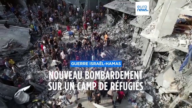 Gaza : nouveau bombardement sur un camp de réfugiés, l'aide humanitaire au compte-gouttes