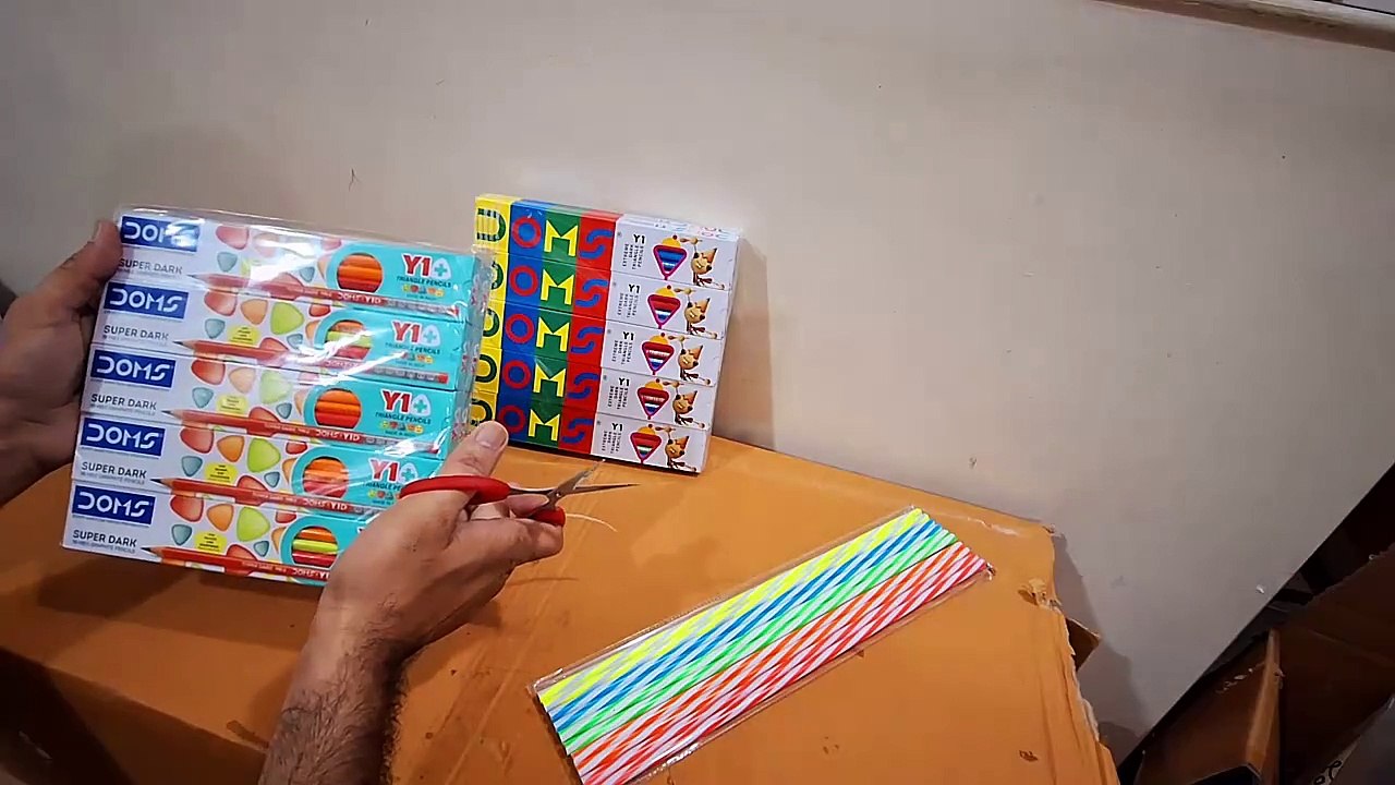 Unboxing and Review of C3 Color Candy Super Dark Pencils, doms Y1. Doms Y1 plus pencils