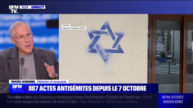 Actes antisémites: l'historien Marc Knobel dénonce les amalgames qui visent à dire que tous les Juifs sont criminels car ils soutiendraient Israël