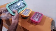 Unboxing and Review of Lunch Box for Kids Adults Lunch Box Wheat Fiber Leak Proof with Spoon  Fork