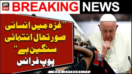 Pope Francis appeals for peace and restraint in Israel-Palestine Conflict