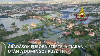 Áradások Európa-szerte, a Ciaran után a Domingos pusztít