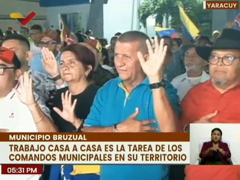 Juramentan los 14 Comandos Municipales de Venezuela Toda en Yaracuy por la defensa del Esequibo