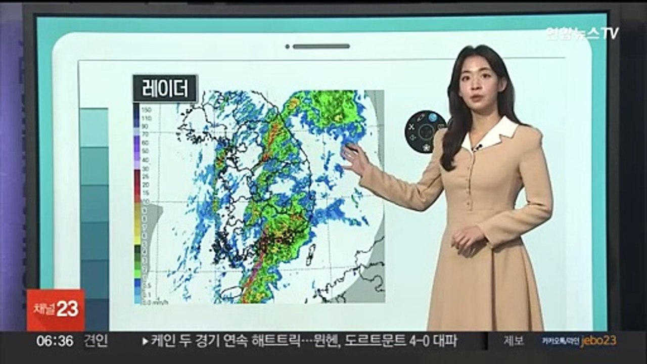 [날씨클릭] 전국 대부분 비바람…오전까지 곳곳 폭우 주의