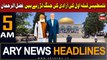 ARY News 5 AM Headlines 6th November 2023 | Fazl meets Hamas leadership in Qatar