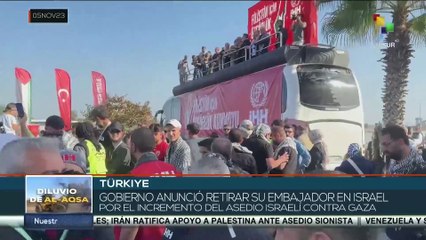 En Türkiye los ciudadanos se manifestaron en apoyo a Palestina